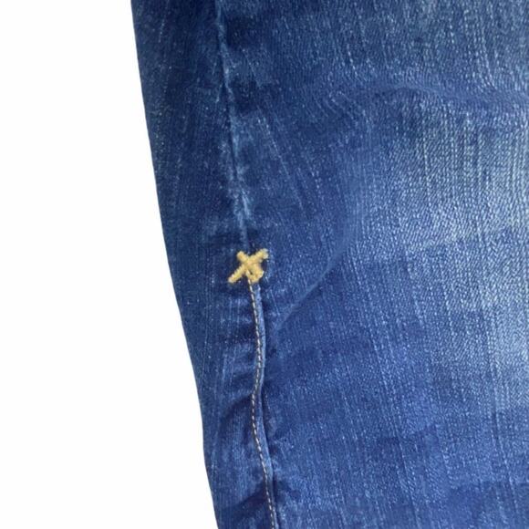 Lane Bryant Distinctly Boot Cut Red Triangle Denim Jeans Plus Size 20 Petite Blu - Picture 7 of 11